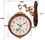orologio da parete doppio vintage
