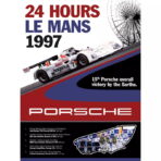 poster 24h du mans porsche vintage 2