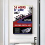 poster 24h du mans porsche vintage 2
