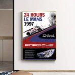 poster 24h du mans porsche vintage 2