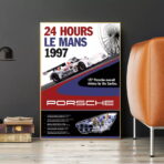 poster 24h du mans porsche vintage 2