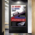 poster 24h du mans porsche vintage 2