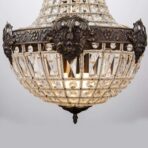 lampadario vintage in cristallo