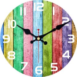 orologio da parete multicolore