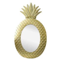 specchio ananas oro