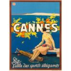poster vintage di cannes 1