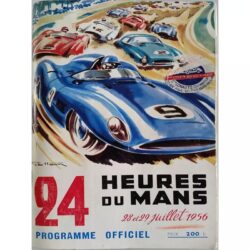poster vintage 24 ore su 24 di du mans