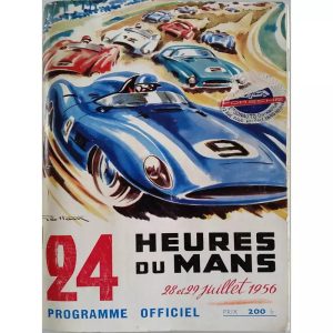 poster vintage 24 ore su 24 di du mans