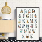 poster abecedaire vintage 2