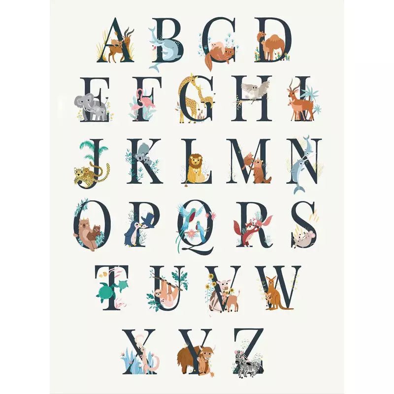 poster abecedaire vintage 2 poster abecedaire vintage 2