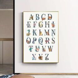 poster abecedaire vintage 2