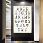 poster abecedaire vintage 2