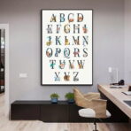 poster abecedaire vintage 2