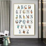 poster abecedaire vintage 2