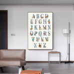 poster abecedaire vintage 2