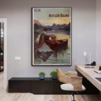 poster vintage di aix les bains