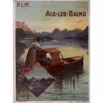 poster vintage di aix les bains