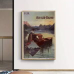 poster vintage di aix les bains
