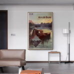 poster vintage di aix les bains