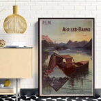 poster vintage di aix les bains