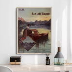 poster vintage di aix les bains