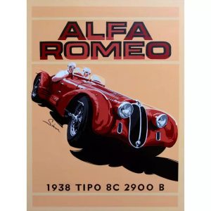 poster alfa romeo vintage