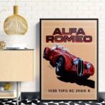 poster alfa romeo vintage