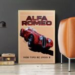 poster alfa romeo vintage