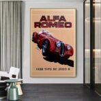 poster alfa romeo vintage