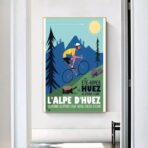 poster alpe dhuez design vintage 2