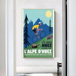 poster alpe dhuez design vintage 2