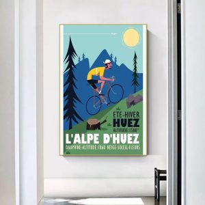 poster alpe dhuez design vintage 2
