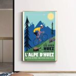 poster alpe dhuez design vintage 2