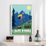 poster alpe dhuez design vintage 2