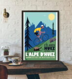 poster alpe dhuez design vintage 2