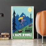 poster alpe dhuez design vintage 2