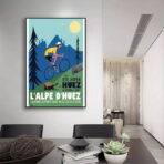 poster alpe dhuez design vintage 2