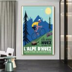 poster alpe dhuez design vintage 2