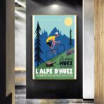 poster alpe dhuez design vintage 2
