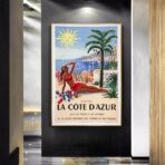 poster alpi provenza costa azzurra vintage