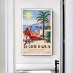 poster alpi provenza costa azzurra vintage