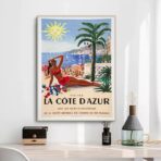 poster alpi provenza costa azzurra vintage