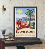 poster alpi provenza costa azzurra vintage