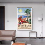 poster alpi provenza costa azzurra vintage