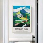 poster vintage delle alpi