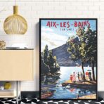 vecchio poster aix les bains