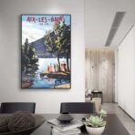 vecchio poster aix les bains