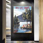 vecchio poster aix les bains