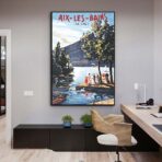 vecchio poster aix les bains