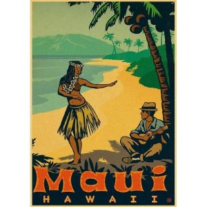vecchio poster delle hawaii
